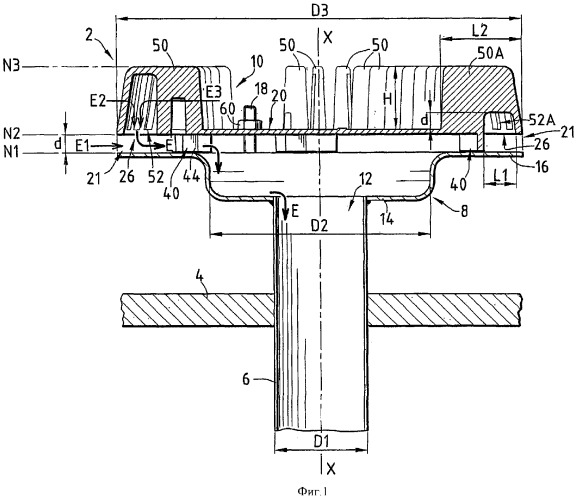 Водосточное устройство и соответствующее водоотводное устройство (патент 2347871)