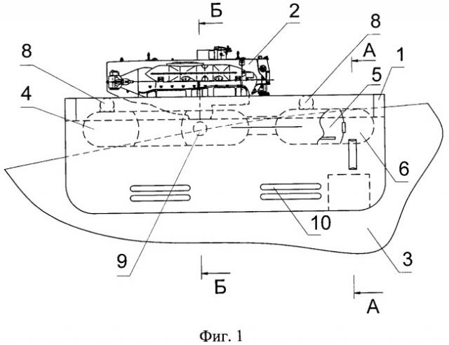 Съемная транспортно-спасательная водолазная наделка (патент 2523055)