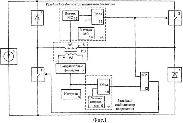 Однотактный сдвоенный обратноходовой преобразователь с улучшенными динамическими свойствами (патент 2528565)