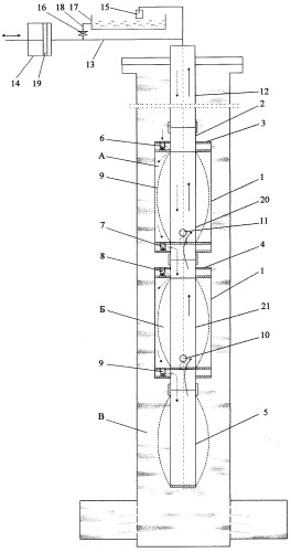 Скважинная гидроприводная насосная установка (патент 2271471)