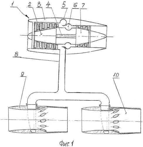 Самолёт с газотурбинной силовой установкой, содержащей вихревые эжекторные движители (патент 2567914)