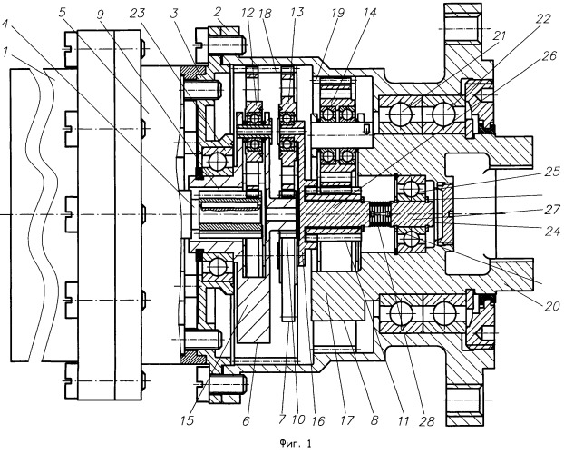 Электропривод с трехступенчатым планетарным редуктором (патент 2478850)