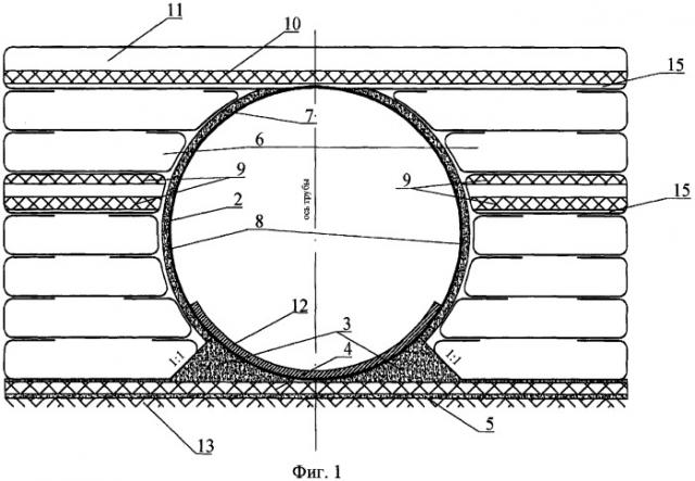 Водопропускное сооружение в армогрунтовой обойме (патент 2280124)