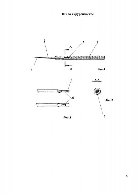 Шило хирургическое (патент 2644648)