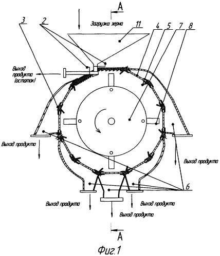 Устройство для измельчения сыпучих материалов (патент 2318601)