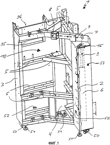 Устройство для послойного изготовления трехмерного объекта и способ подачи строительного материала (патент 2422271)