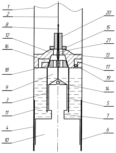 Штанговая насосная установка с двухцилиндровым насосом (патент 2293216)