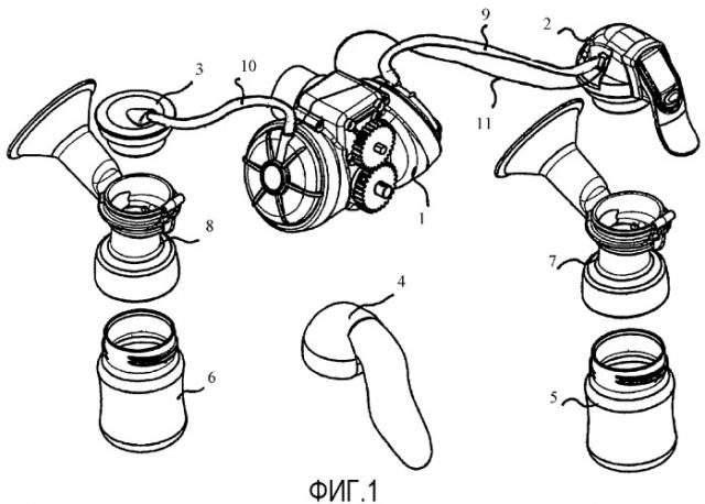 Молокоотсасыватель с электроприводом (патент 2377023)