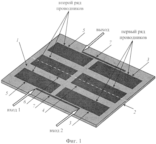 Микрополосковый двухполосный полосно-пропускающий фильтр (патент 2562369)
