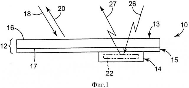 Устройство, обладающее свойствами световозвращения и излучения ответного радиосигнала (патент 2332712)