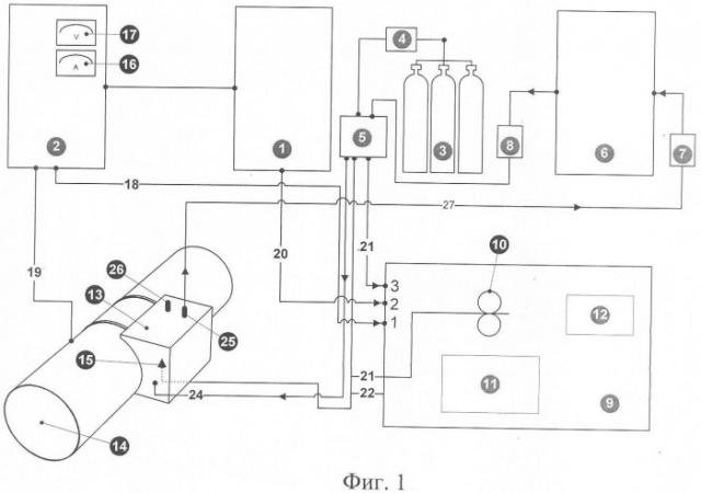 Установка для подводной полуавтоматической сварки (патент 2346792)