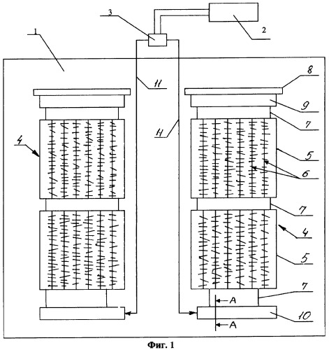 Секционный способ очистки сточных вод и устройство его осуществления (патент 2329198)