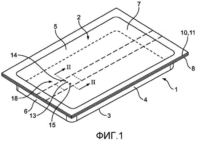 Упаковочный материал со встроенным клапаном сброса давления (патент 2528672)