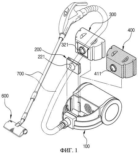 Пылесос (варианты) (патент 2255643)