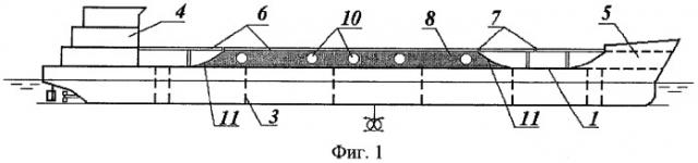 Мелкосидящий танкер (патент 2286282)