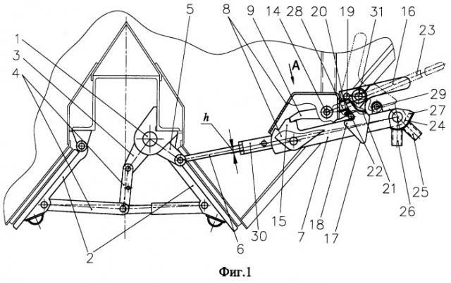 Механизм открывания и закрывания крышек разгрузочных люков бункерного вагона (патент 2244649)