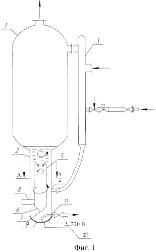 Ресивер холодильной установки (патент 2324870)