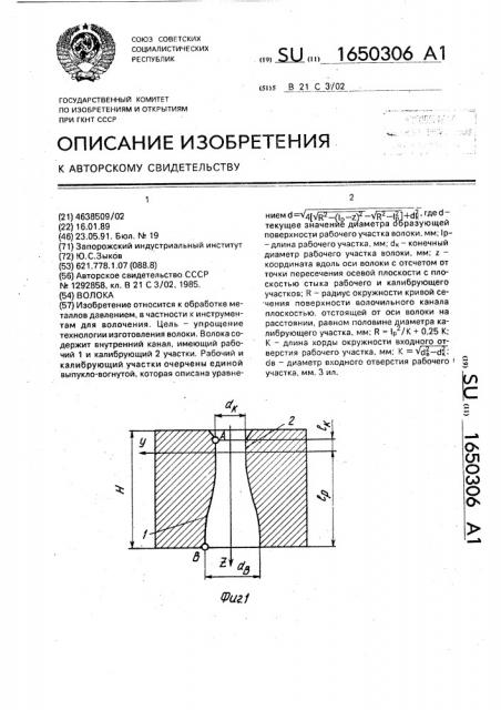 Волока (патент 1650306)