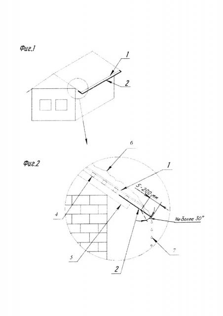 Способ предотвращения образования сосулек на кромке скатной кровли (патент 2655261)