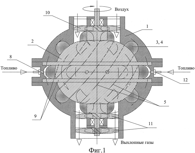 Многокамерный турбо-роторный двигатель (патент 2575630)