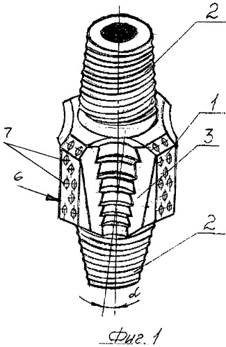 Лопастной калибратор (патент 2436928)