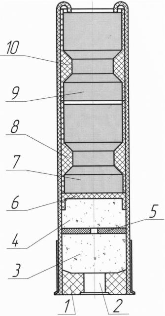 Двухпульный патрон для гладкоствольных ружей (патент 2612404)