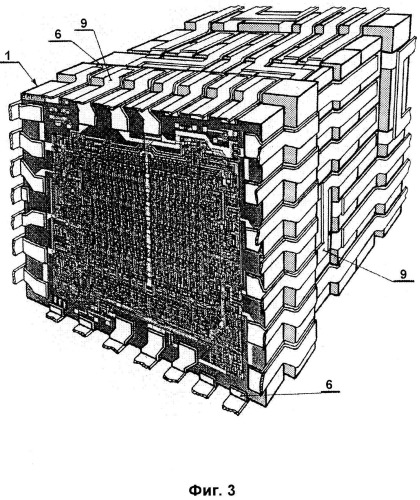 Способ сборки трехмерного электронного модуля (патент 2492549)