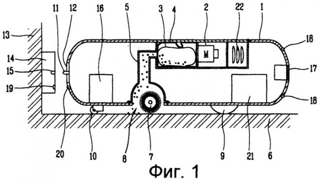 Подвижный робот, в котором используют датчик изображения, и способ измерения пройденного им расстояния (патент 2254227)