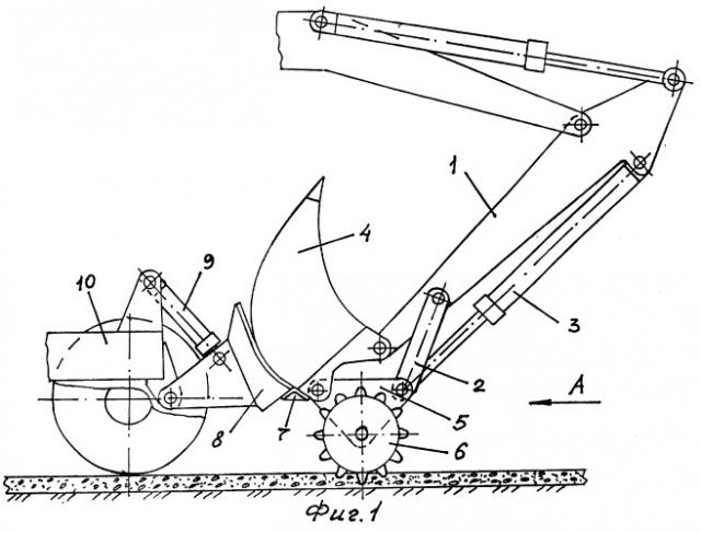 Оборудование гидравлического экскаватора (патент 2255180)