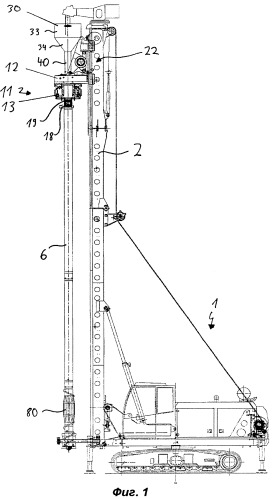 Буровая машина и способ возведения в грунте набивной сваи (патент 2360070)
