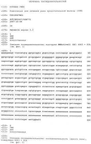 Композиция для лечения рака предстательной железы (рпж) (патент 2508125)