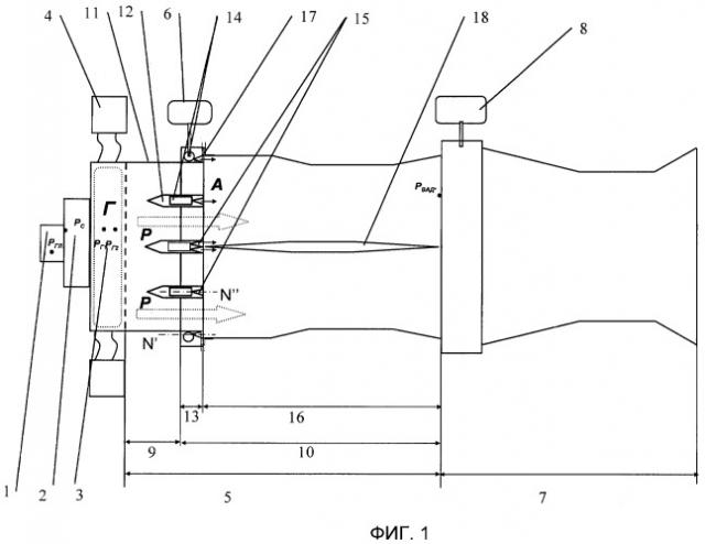 Газодинамический тракт непрерывного химического лазера с активным диффузором в системе восстановления давления (патент 2408960)