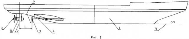 Ледокольное судно (патент 2381136)