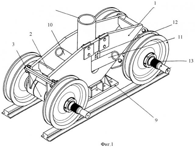 Тележка ходовой части мобильной башни обслуживания (патент 2353560)
