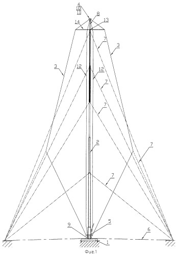 Антенна штыревая мобильная с шунтовым питанием (патент 2291526)