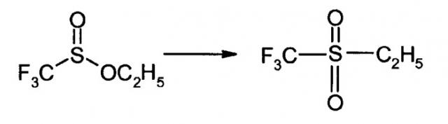 Способ получения сложных эфирных фторалкансульфиновых кислот (патент 2495026)