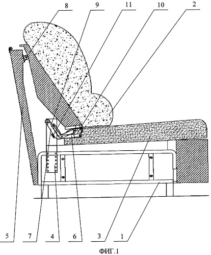 Диван-кровать или кресло-кровать (варианты) и механизм подъема спинки (патент 2320251)