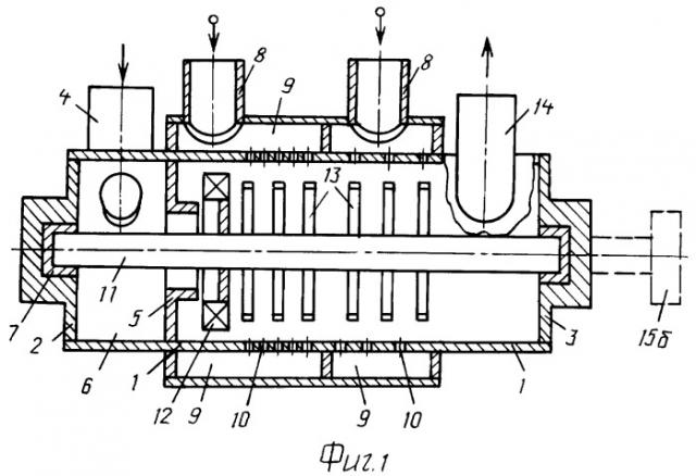 Аппарат, выполняющий функции тепломассообменника, турбины и насоса - ттн (патент 2417328)