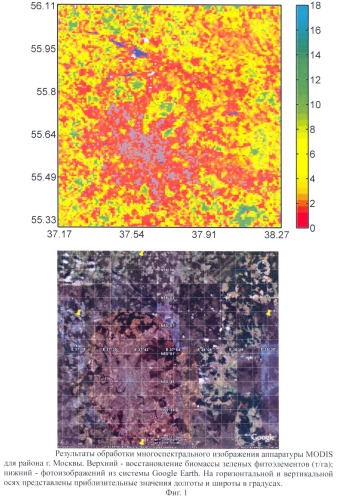 Способ определения параметров состояния почвенно-растительного покрова по данным многоспектрального аэрокосмического зондирования (патент 2424540)