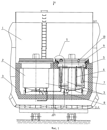 Способ демонтажа кессонов из хранилища судов атомно-технологического обслуживания с нештатно размещенными в них дефектными отвс (патент 2400847)