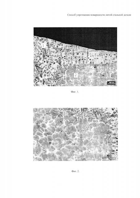 Способ упрочнения поверхности литой стальной детали (патент 2641209)