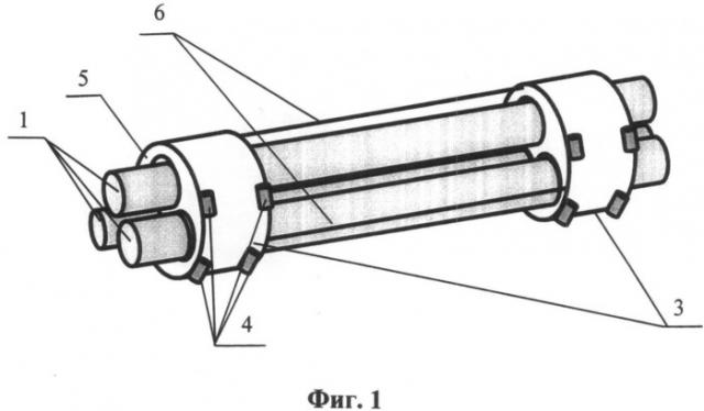 Способ протаскивания параллельных цилиндрических трубопроводов в непроходной тоннель с поперечным сечением кругового очертания (патент 2485385)