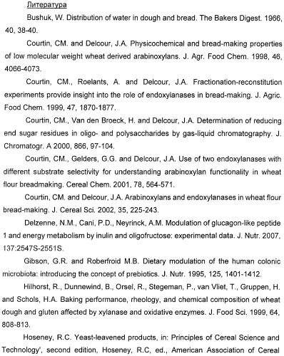 Хлеб с повышенным содержанием олигосахаридов арабиноксиланов (патент 2467574)