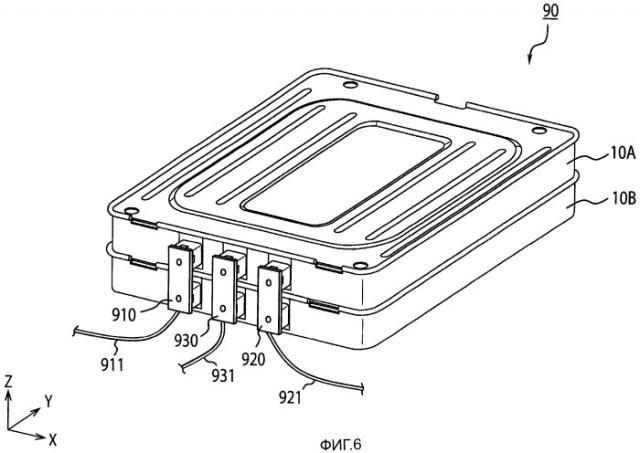 Блок батарей и способ изготовления блока батарей (патент 2490755)