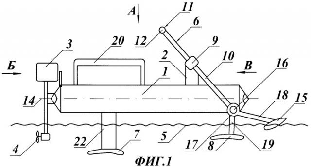 Компактное судно на подводных крыльях (патент 2421367)