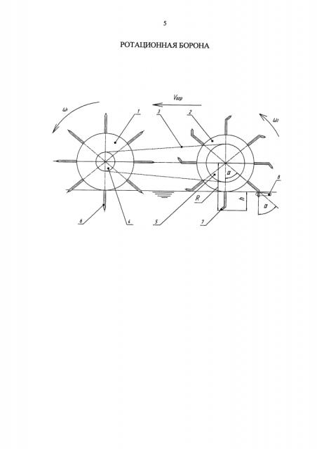 Ротационная борона (патент 2654262)