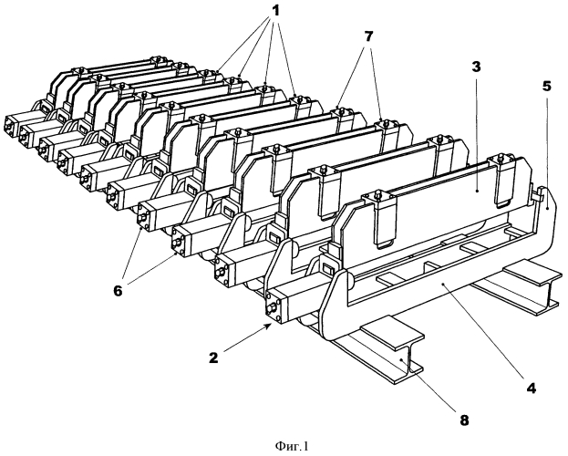 Обжимной модуль для пропитанных проводниковых стержней крупногабаритных электрических машин и обжимной механизм, оборудованный таким обжимным модулем (патент 2551735)