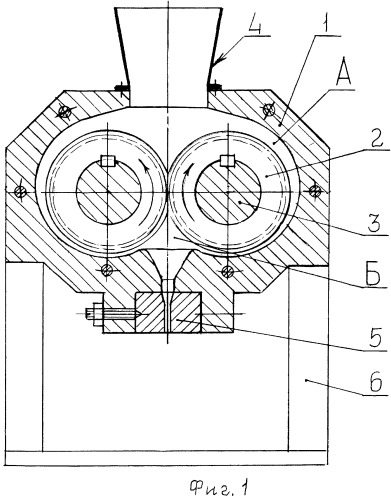 Экструдер для переработки баллиститных порохов и топлив (патент 2451003)