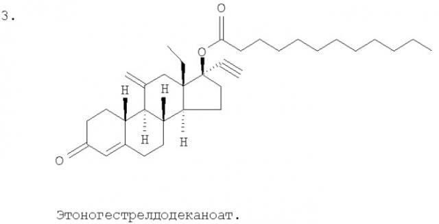 Новые сложные эфиры этоногестрела (патент 2325910)