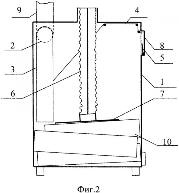 Устройство повышения эффективности твёрдотопливного отопительного прибора (патент 2594099)